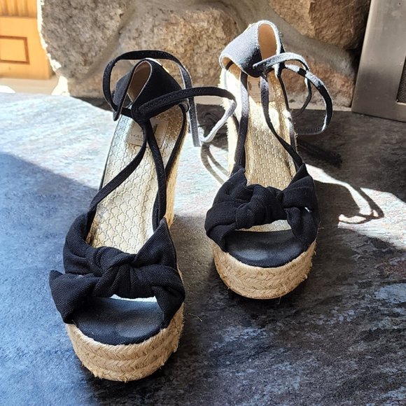 Halston Heritage Open Toe Espadrille Sandals Size 9.5 - Picture 7 of 15